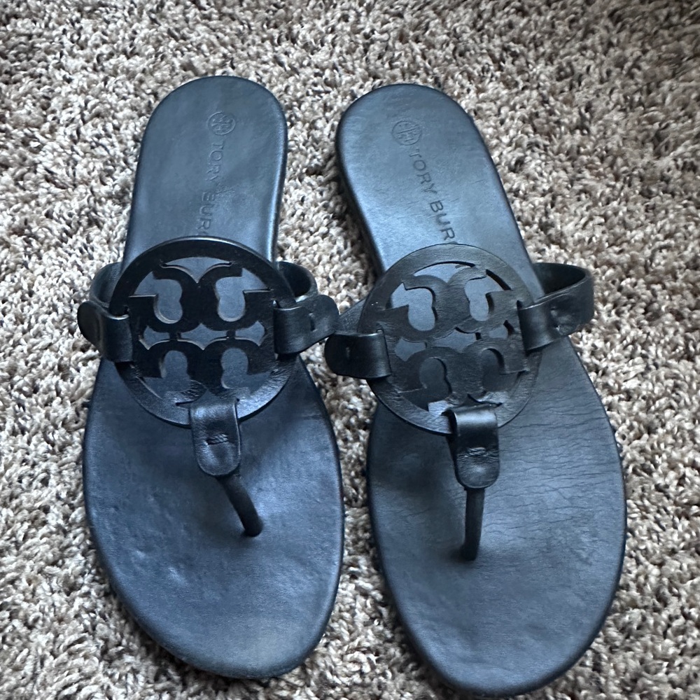 Tory Burch black Miller sandals